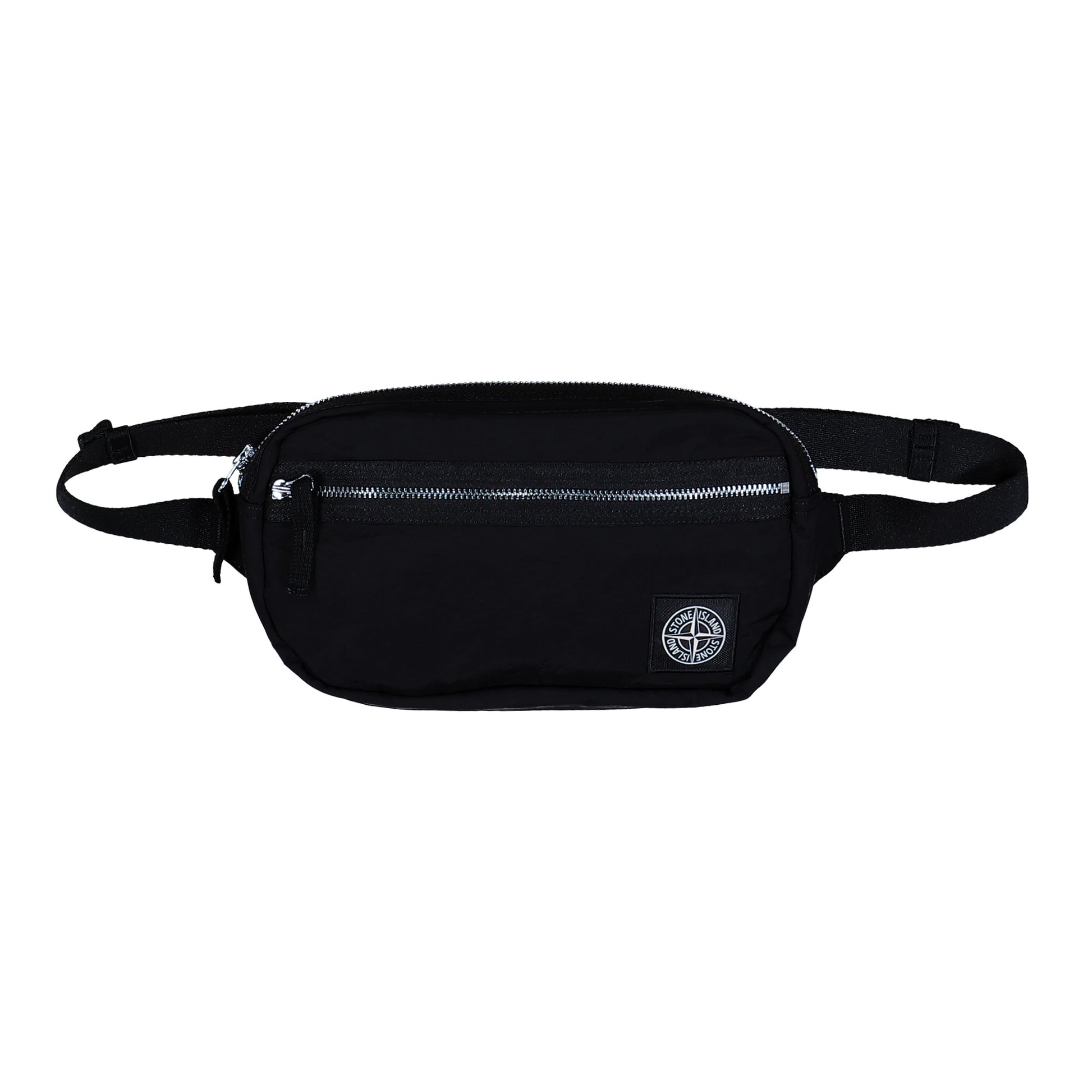 Stone Island Belt Bag With Zip Pocket and Ripstop Lining Black  Hip & Waist Bag K2S159200016-S0251 V0030 Detail View 1 | GATE