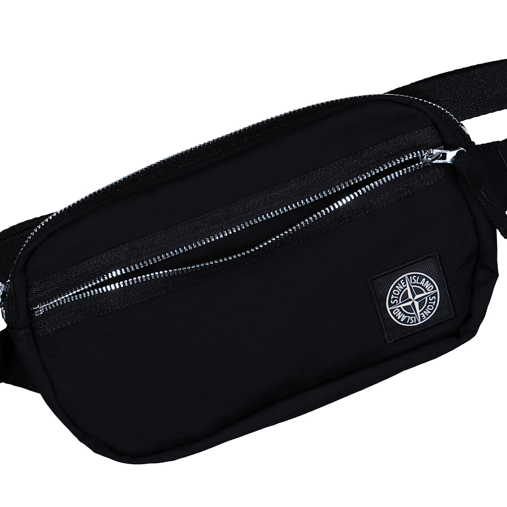 Stone Island Belt Bag With Zip Pocket and Ripstop Lining Black  Hip & Waist Bag K2S159200016-S0251 V0030 Detail View 3 | GATE