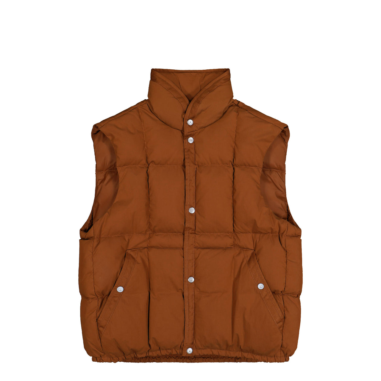 Stone Island Marina Down Vest With Anti-Drop And Snap Pockets Tobacco Vests K2S15G100011-S0X24 V0071 Detail View 1 | GATE