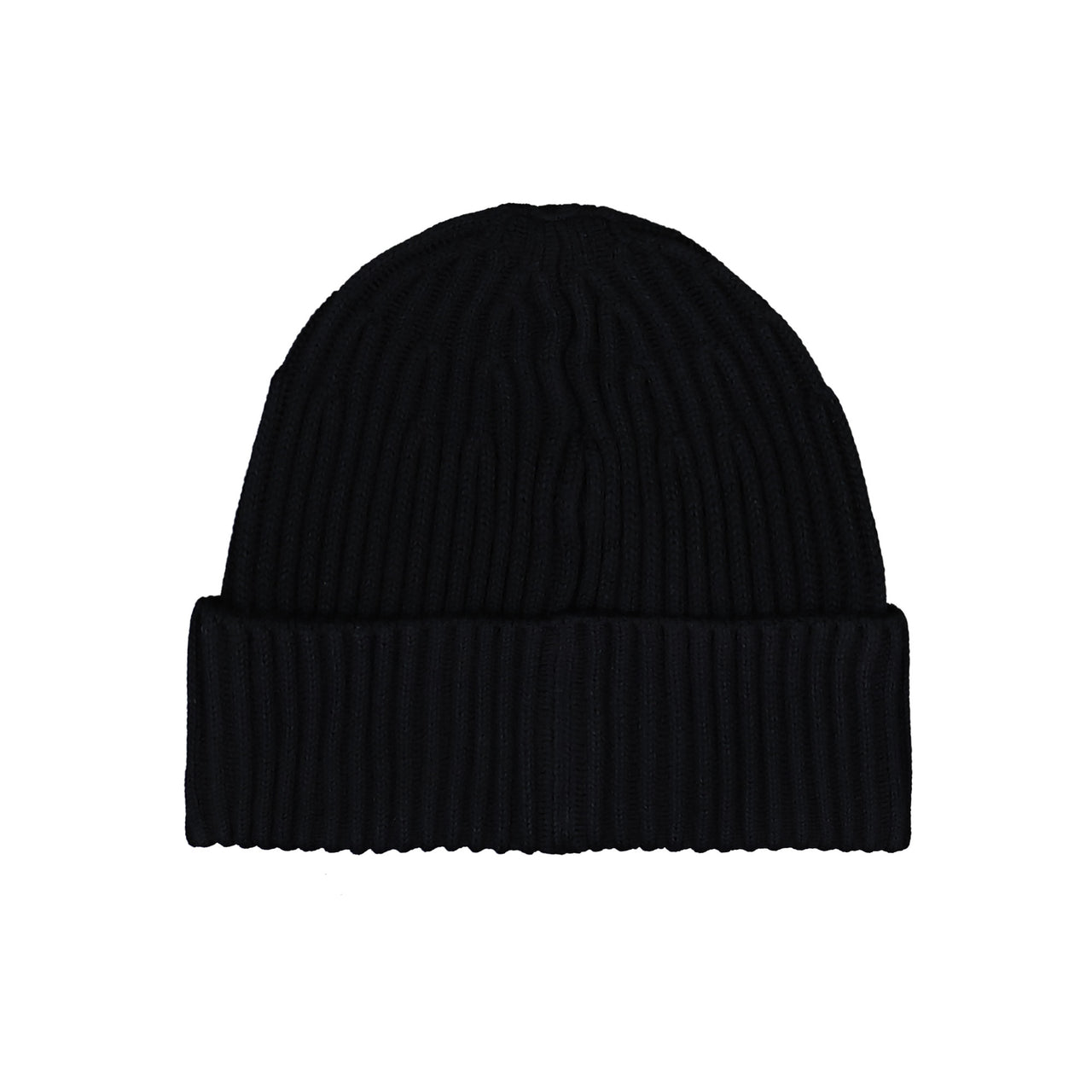 Stone Island Beanie With Compass Logo On Cuff Black Headwear K2S15N100002-S00C3 V0029 Detail View 1 | GATE