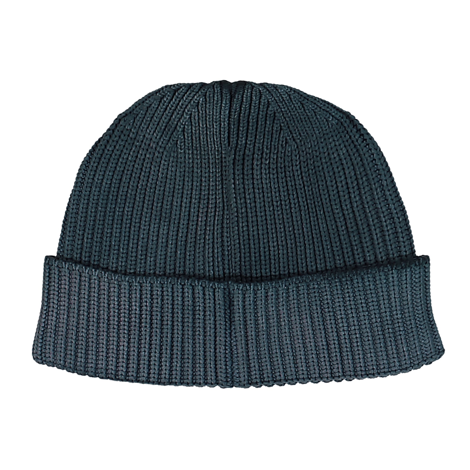 Stone Island Beanie With Compass Logo Patch Navy Blue Beanies K2S15N100016-S00RA V0120 Detail View 2 | GATE