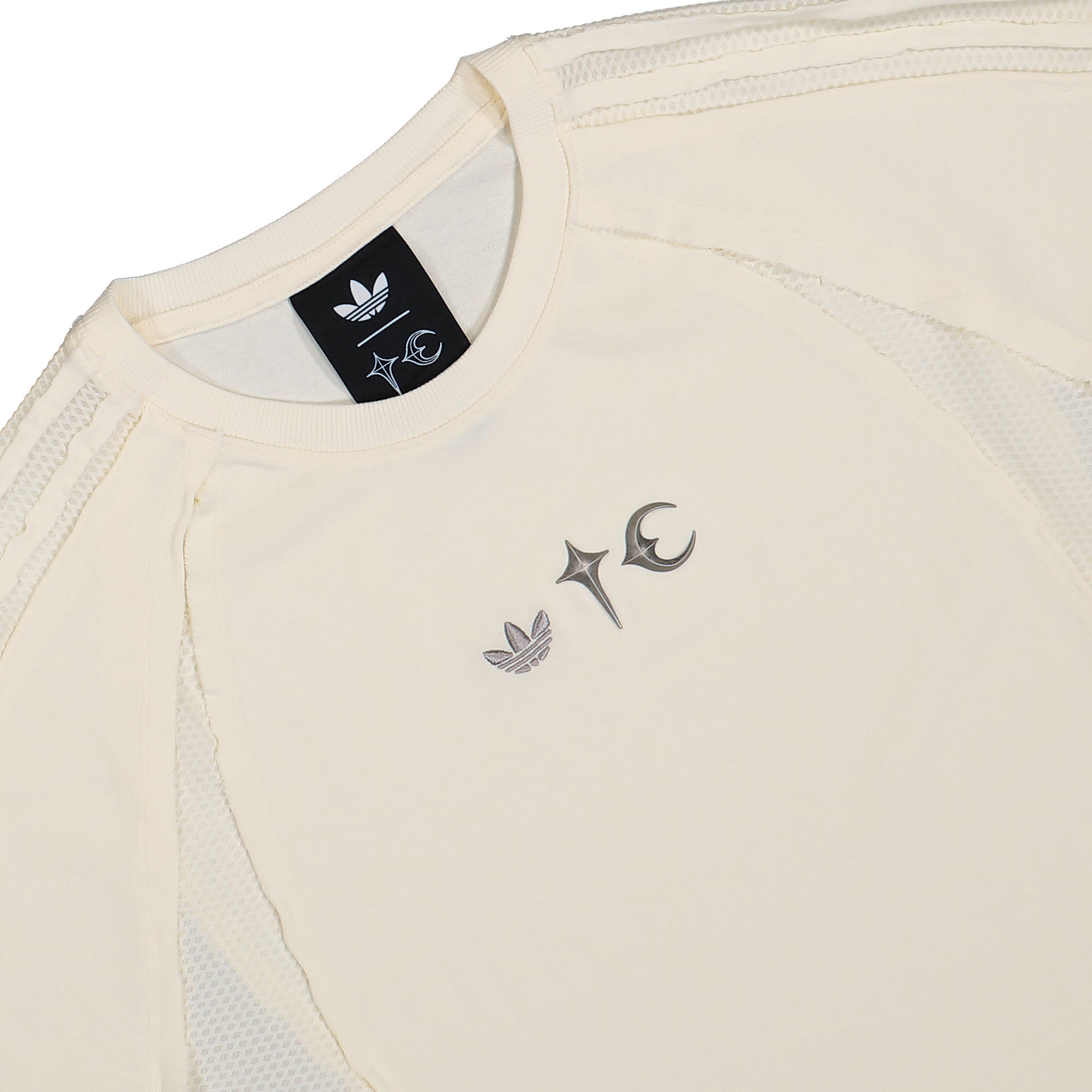 Thug Club x adidas Teamgeist LS T-Shirt Cream White Longsleeves KC2198 Detail View 3 | GATE