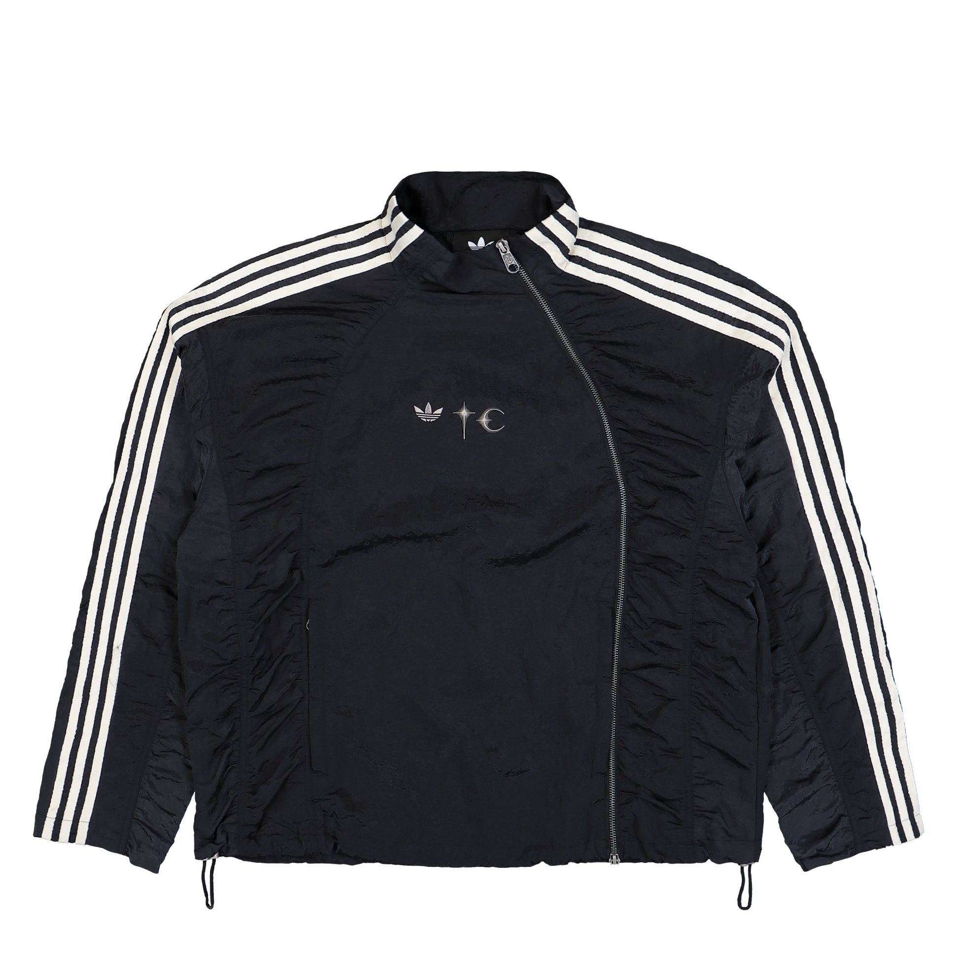 Thug Club x adidas Woven Track Top Black / Silver Metallic Tracksuit Tops KC2200 Detail View 1 | GATE