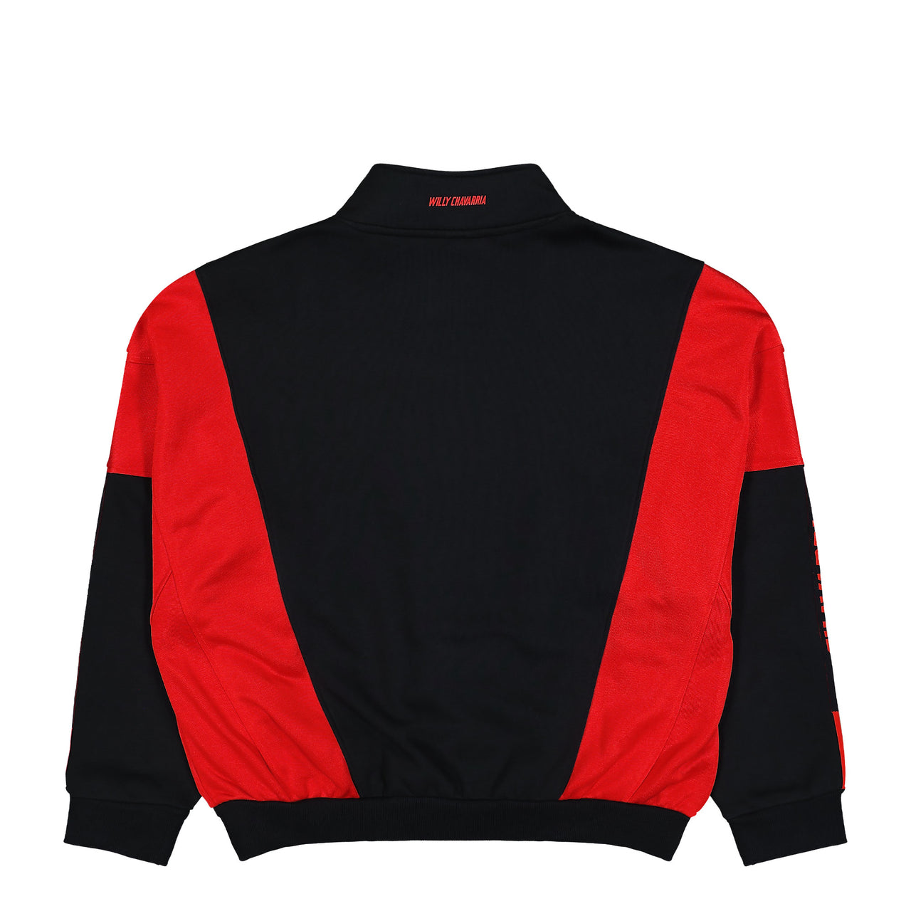 Willy Chavarria x adidas Watsonville Black / Red Sweatshirts KD9347 Detail View 1 | GATE
