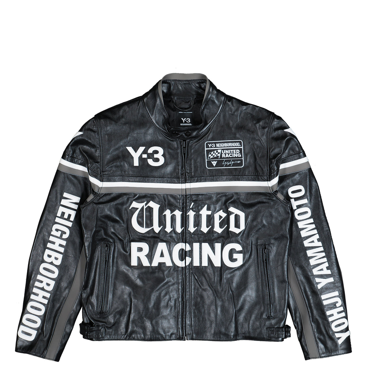 Dainese x Neighborhood x Y-3 Leather Racer Jacket Black Jackets KR1364 Detail View 1 | GATE