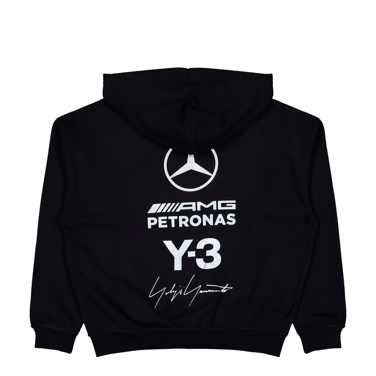 Mercedes-AMG Petronas F1 x Y-3 F1 Zip Hoodie Black Hoodies KR2242 Detail View 1 | GATE