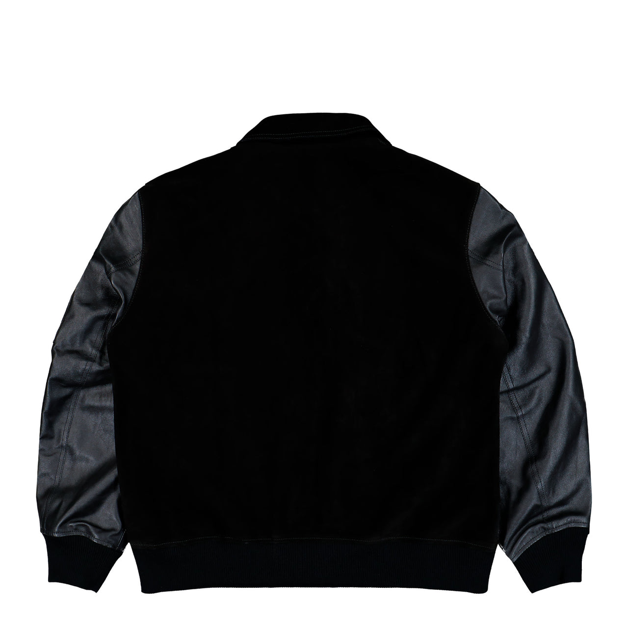 Mercedes-AMG Petronas F1 x Y-3 F1 Leather Racing Jacket Black Jackets KR2385 Detail View 1 | GATE