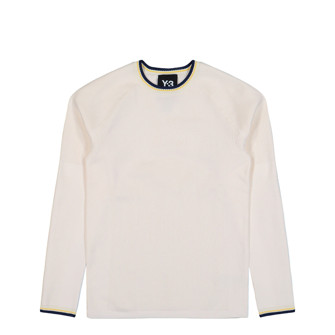 Wales Bonner x Y-3 Knit Base Top Cream White Longsleeves KS3975 Detail View 1 | GATE