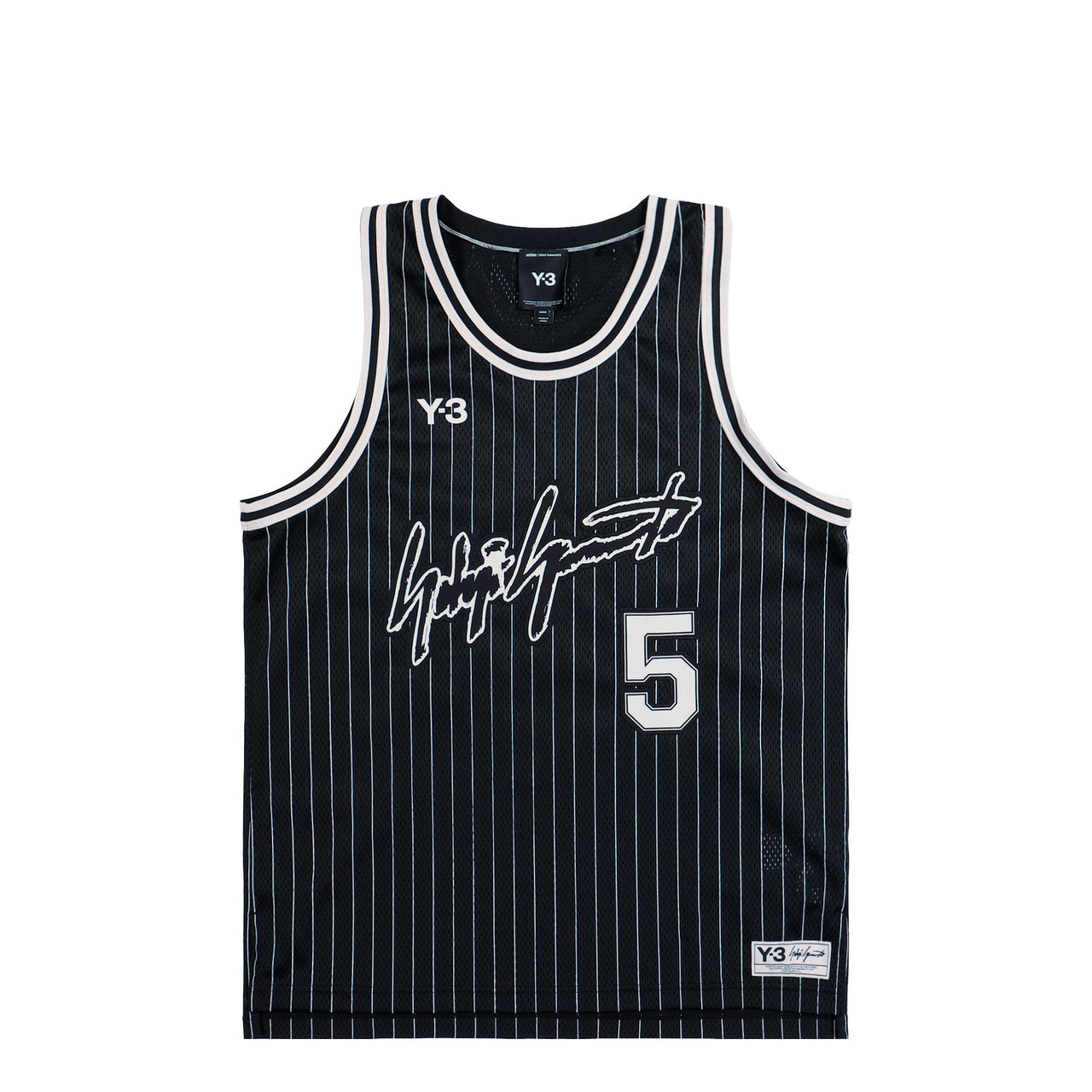 Y-3 Elite 5 Basketball Jersey Black T-Shirts KS7641 Detail View 1 | GATE