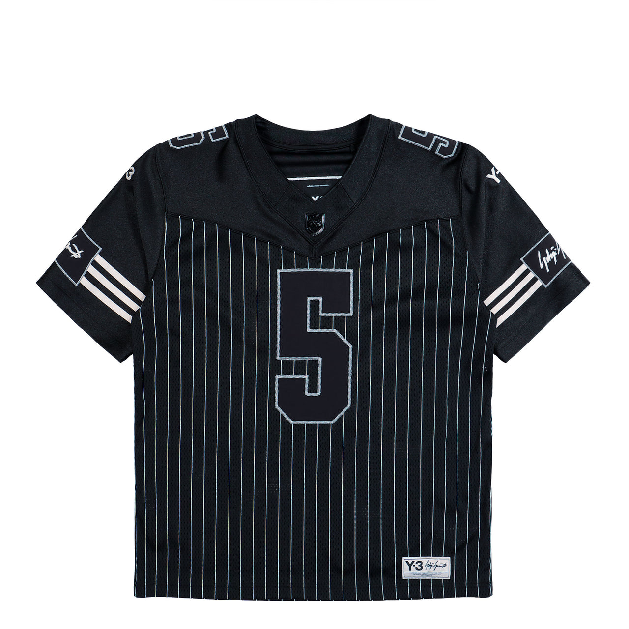 Y-3 Elite 5 American Football Jersey Black T-Shirts KS7642 Detail View 1 | GATE