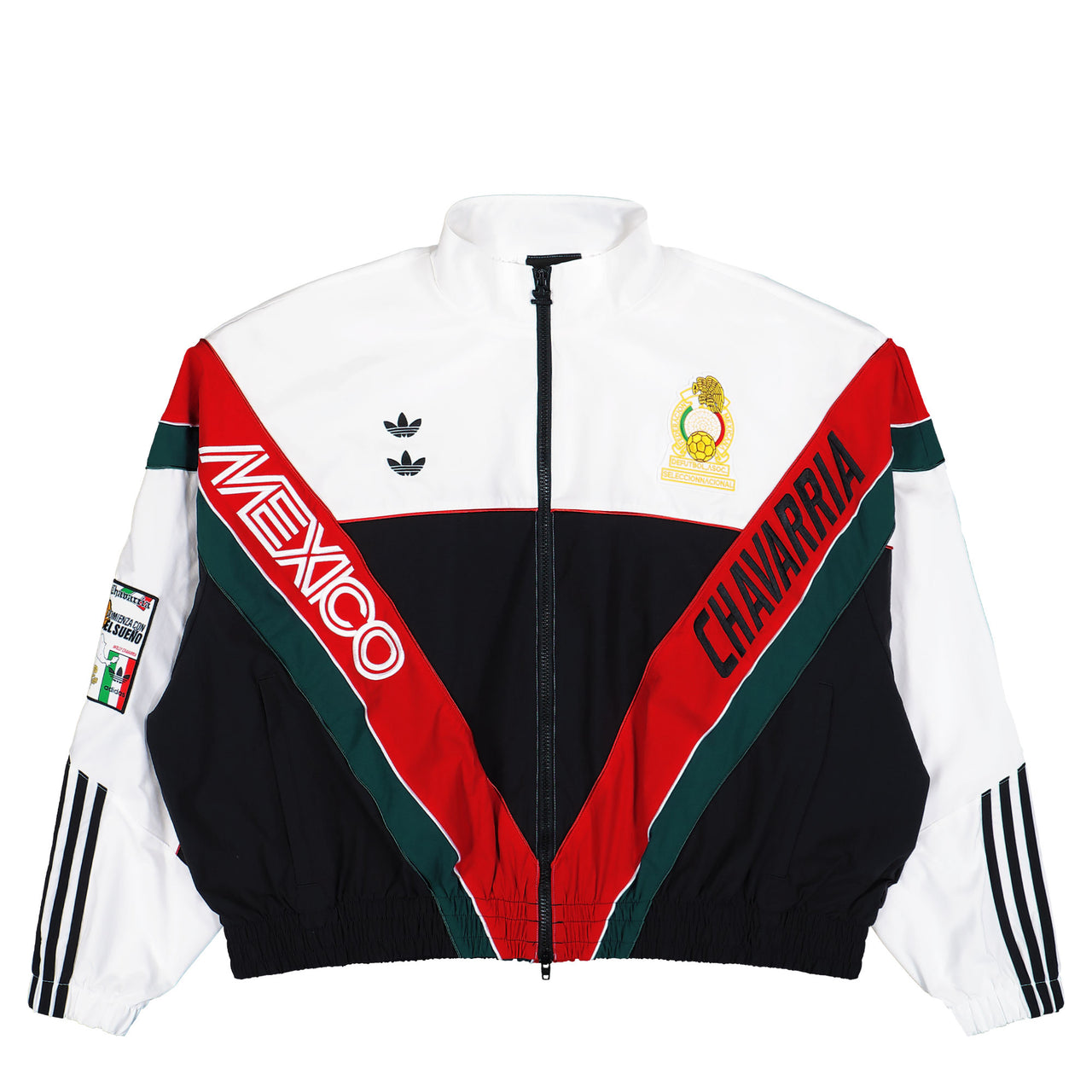 Willy Chavarria x adidas Woven Track Jacket White / Black Track Jacket KU7797 Detail View 1 | GATE