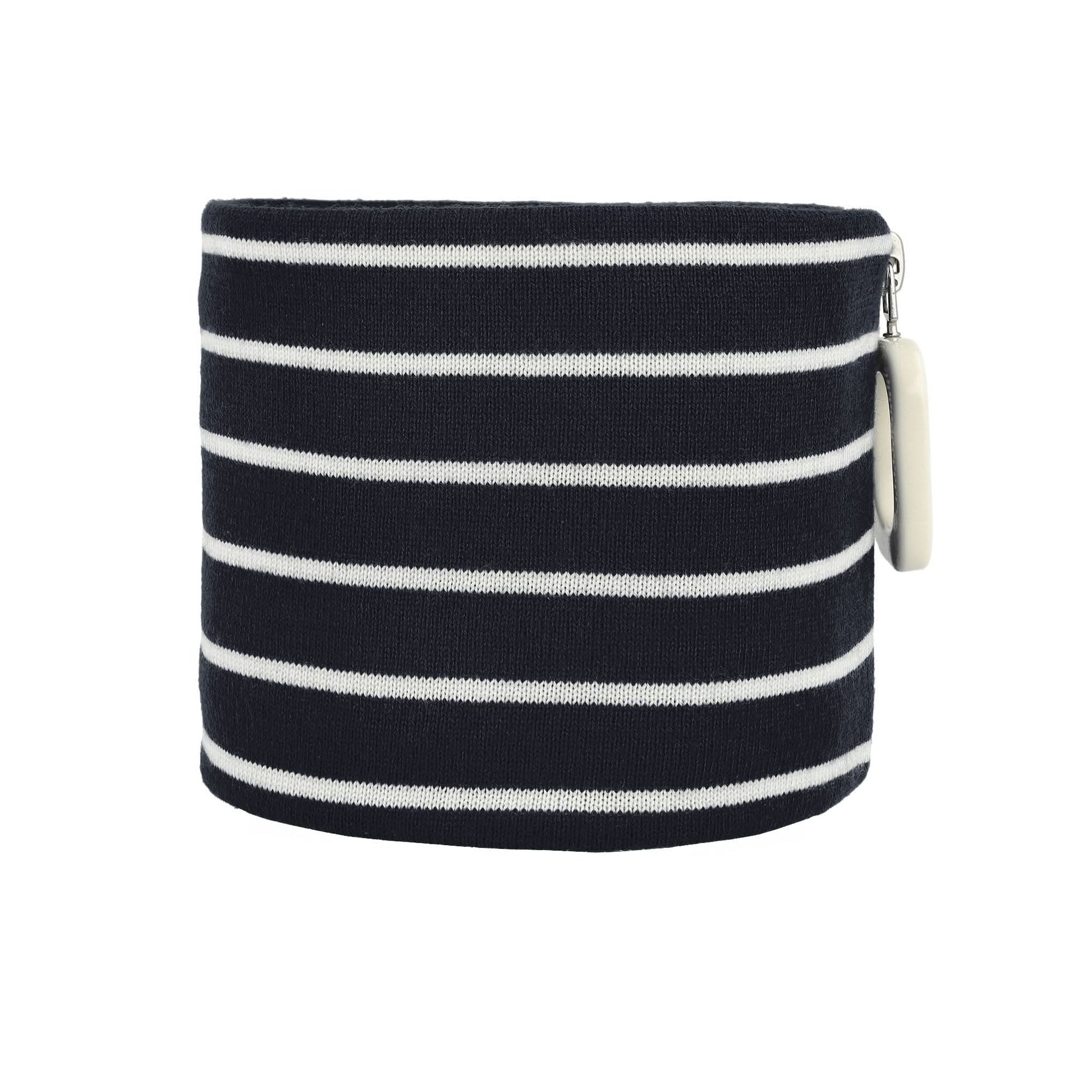 JW Anderson Striped Anchor Neckband Black Detail view 3 | Gate