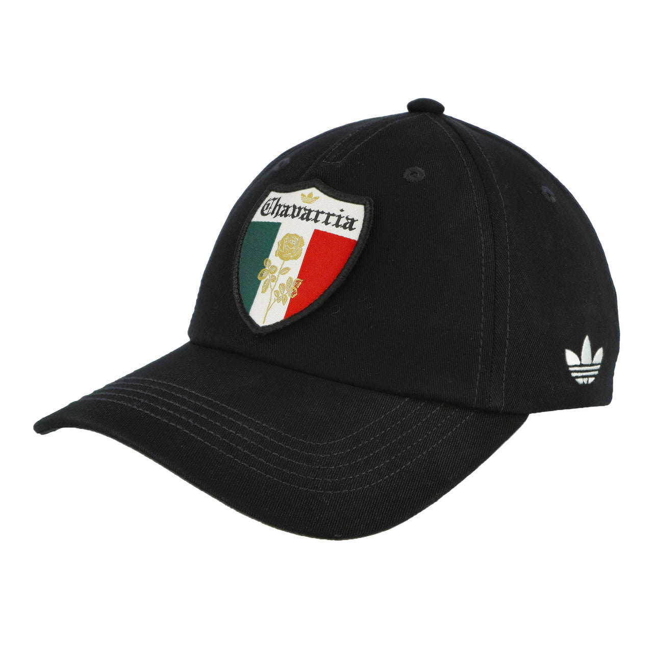 Willy Chavarria x adidas Crest Hat Black Caps KW7334 Detail View 1 | GATE