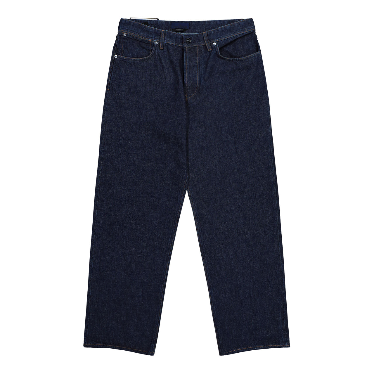 Stone Island Indigo Denim Rinsed Loose Trousers Blue Rinse Denim L1S14J100006-S00J7 VJ201 Detail View 1 | GATE