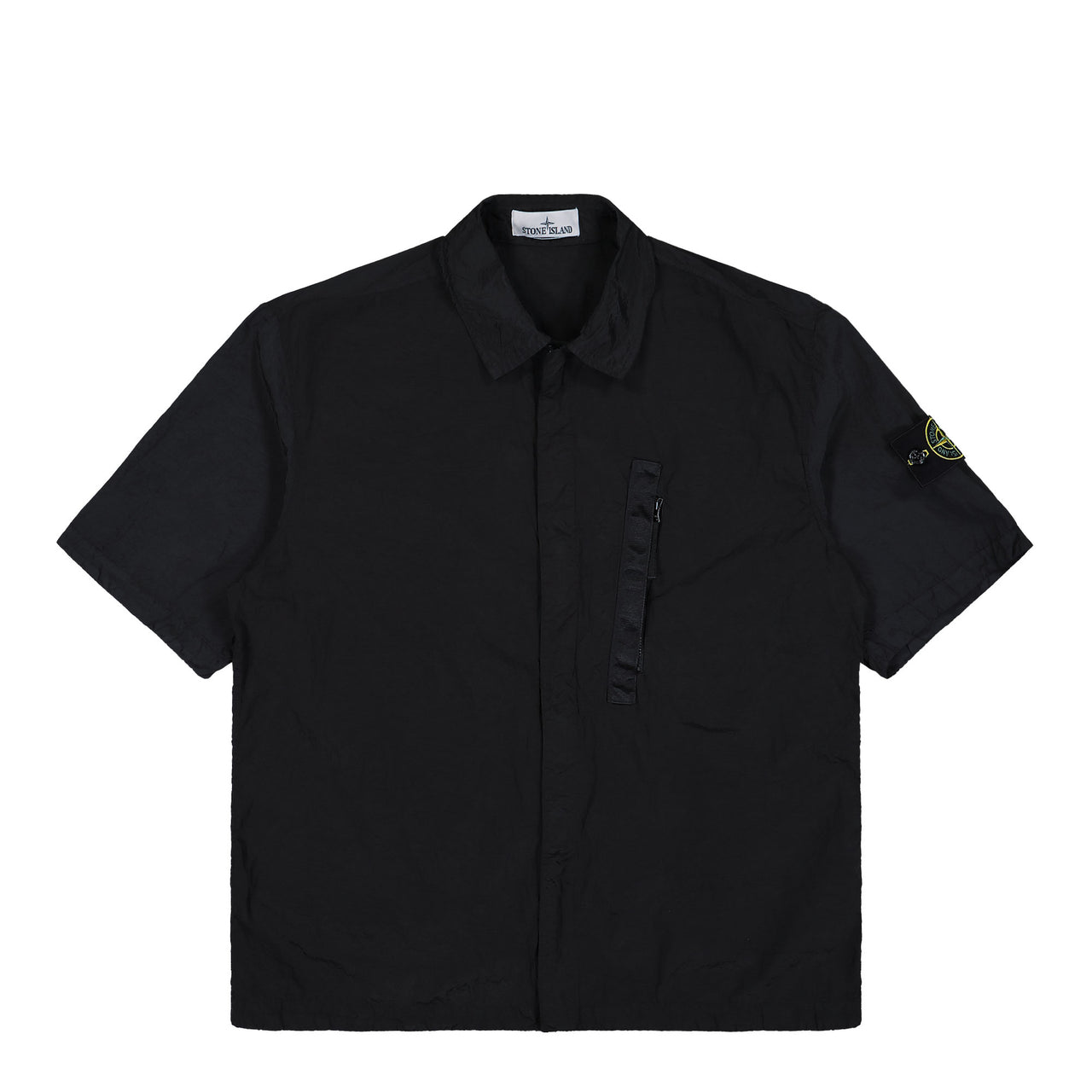 Stone Island Nylon Metal In Econyl Shirt Black Shirts L1S151200028-S0019 V0029 Detail View 1 | GATE