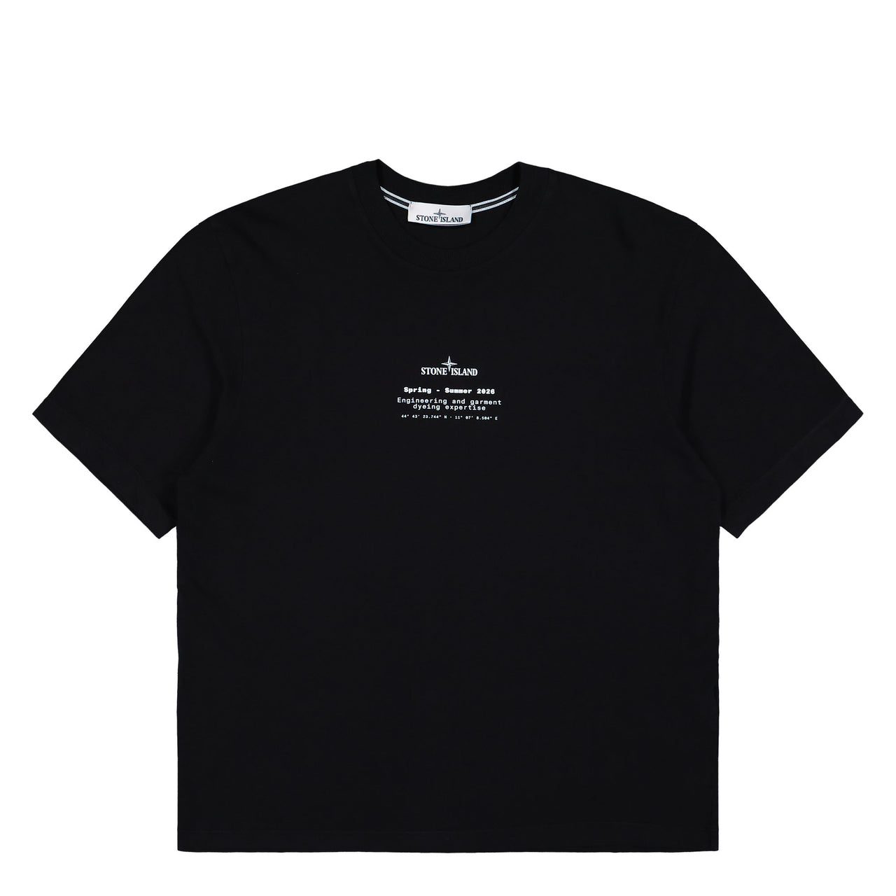 Stone Island Organic Cotton T-Shirt Black T-Shirts L1S152100001-S0285 V0029 Detail View 1 | GATE