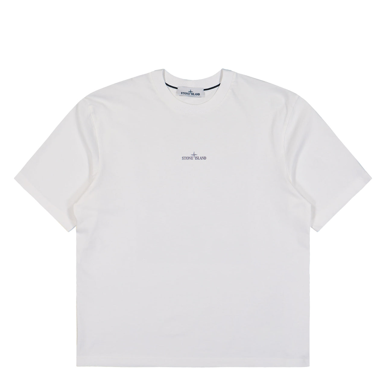 Stone Island Organic Cotton T-Shirt White T-Shirts L1S152100001-S0374 V0001 Detail View 1 | GATE
