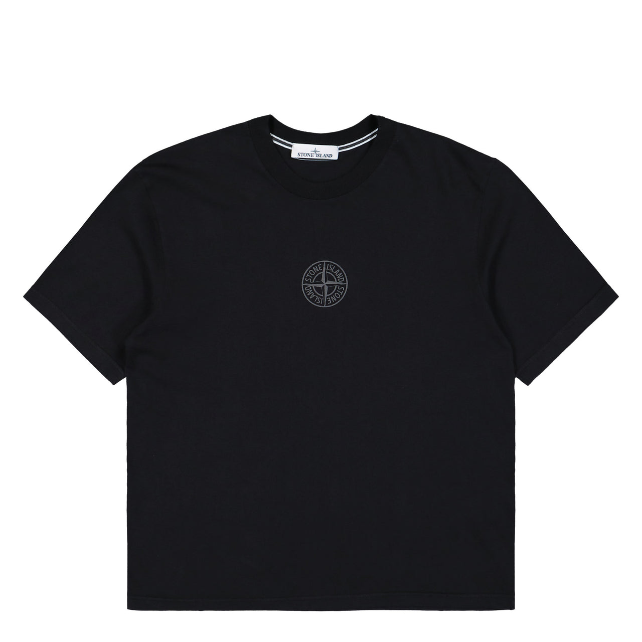 Stone Island Organic Cotton T-Shirt Black T-Shirts L1S152100001-S0E14 V0029 Detail View 1 | GATE