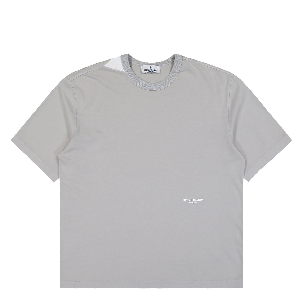Stone Island SS Marina T-Shirt Gravel Gray T-Shirts L1S152100018-S0X16 V006C Detail View 1 | GATE