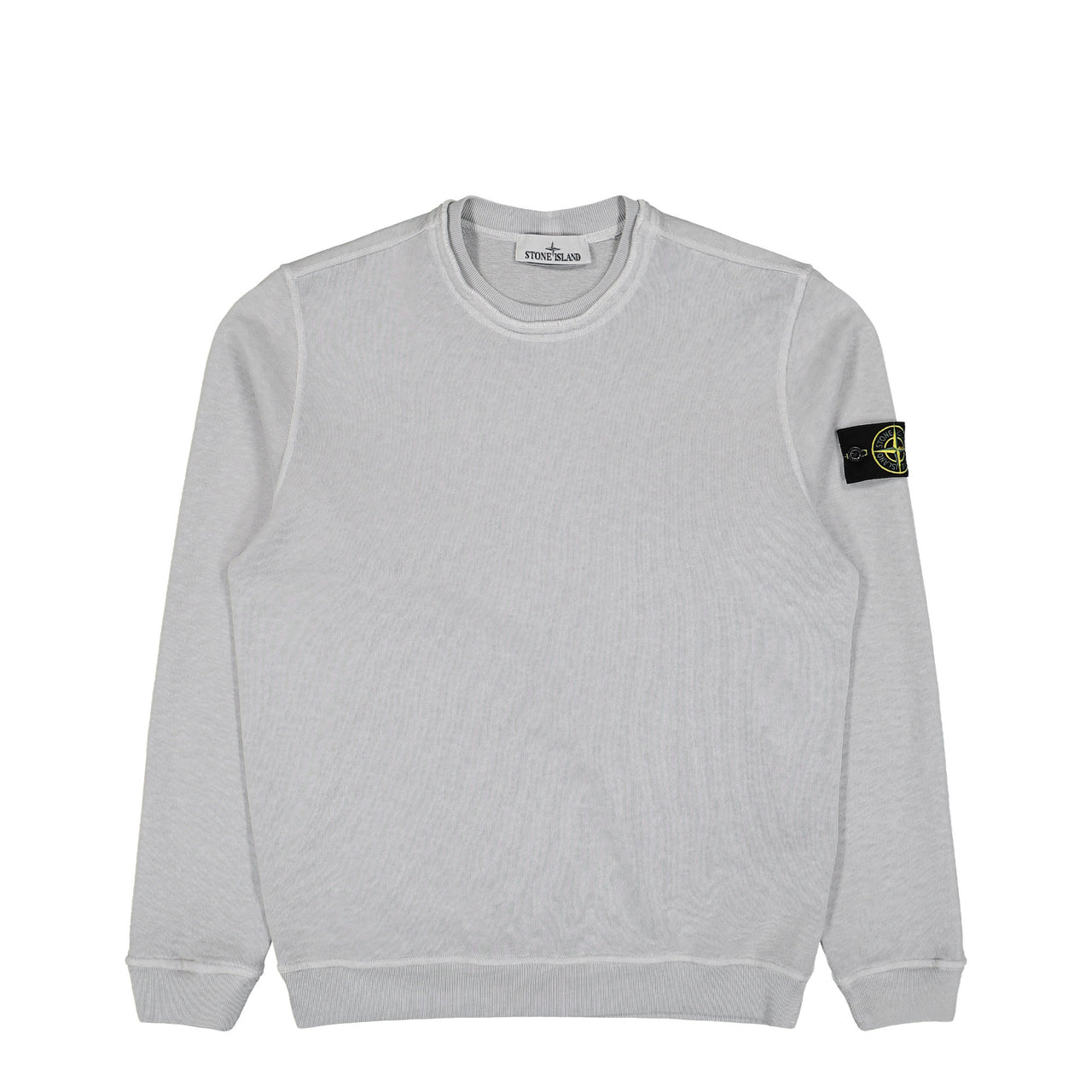 Stone Island Malfile Fleece Old Effect Sweatshirt Pearl Grey Sweatshirts L1S156100034-S0060 V0161 Detail View 1 | GATE