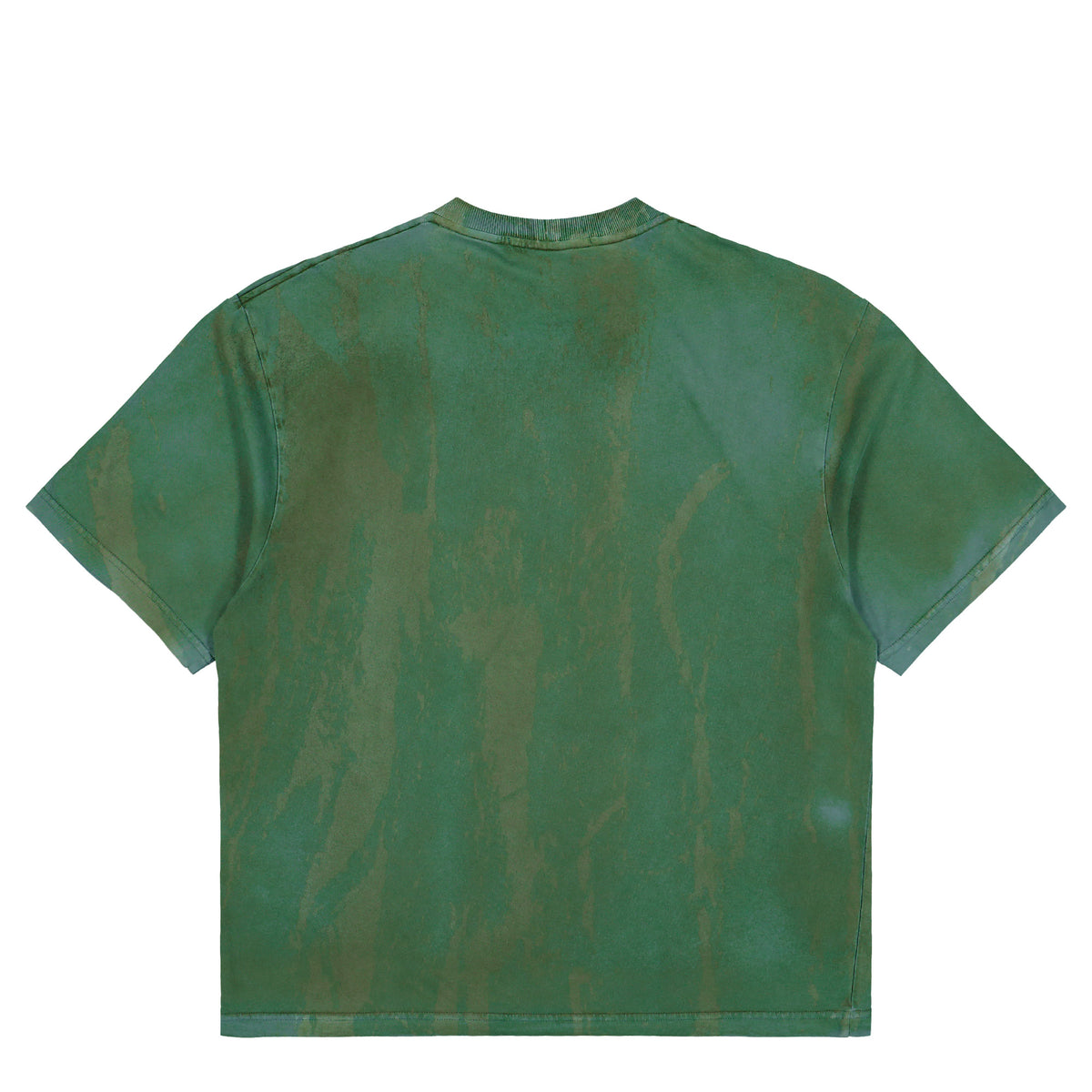 Stone Island Laser Colour Garment Dyed Bark Print T-Shirt Ocean Green T-Shirts L2S152100002-S0440 V005T Detail View 1 | GATE