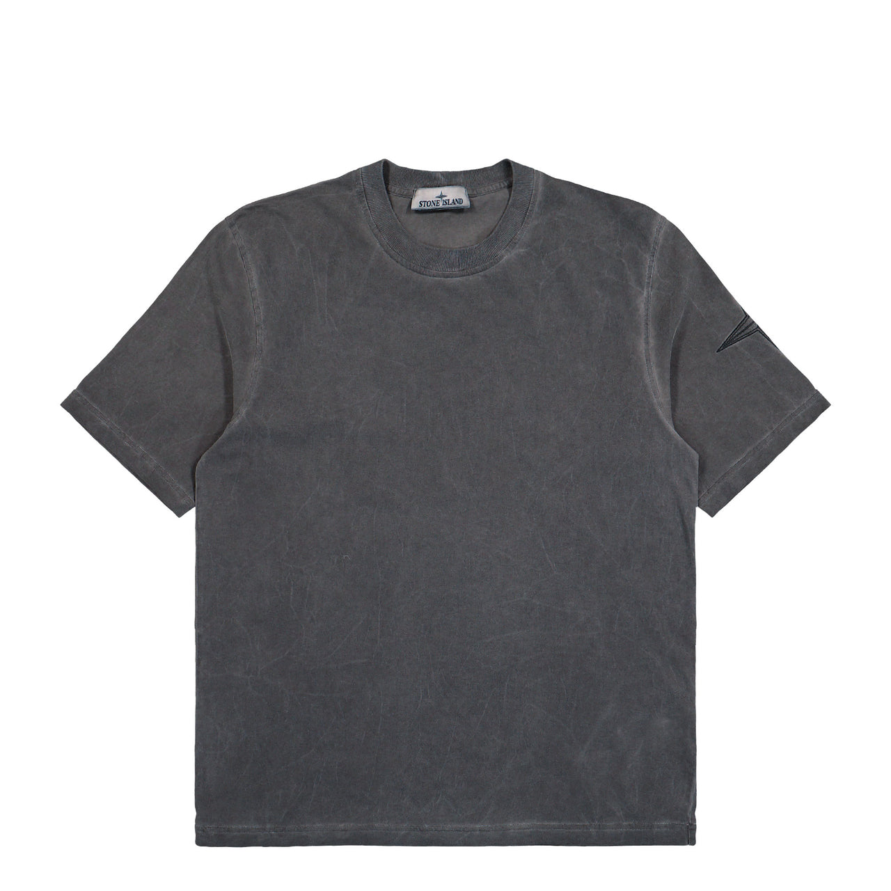 Stone Island Uneven Pigment Dyed T-Shirt Black T-Shirts L2S152100024-S00V3 V0029 Detail View 1 | GATE