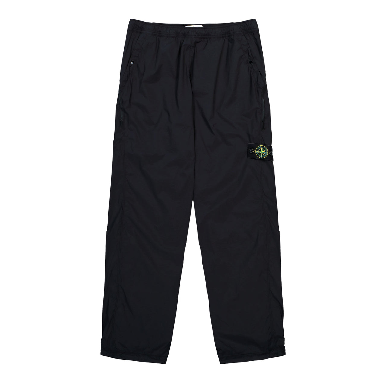 Stone Island Loose-Fit Trousers With Dual Zip Back Pockets Black Pants L2S153100017-S0474 V0029 Detail View 1 | GATE