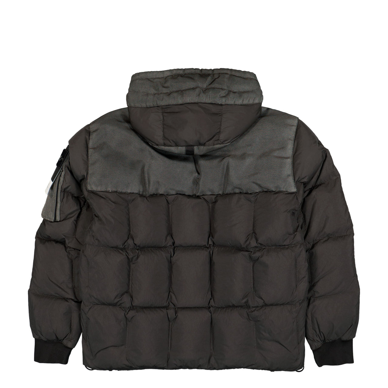 Stone Island Hooded Down Jacket W Wind Resistance And Anti Drop Lead Grey Jackets L2S154100034-S0A23 V0062 Detail View 1 | GATE