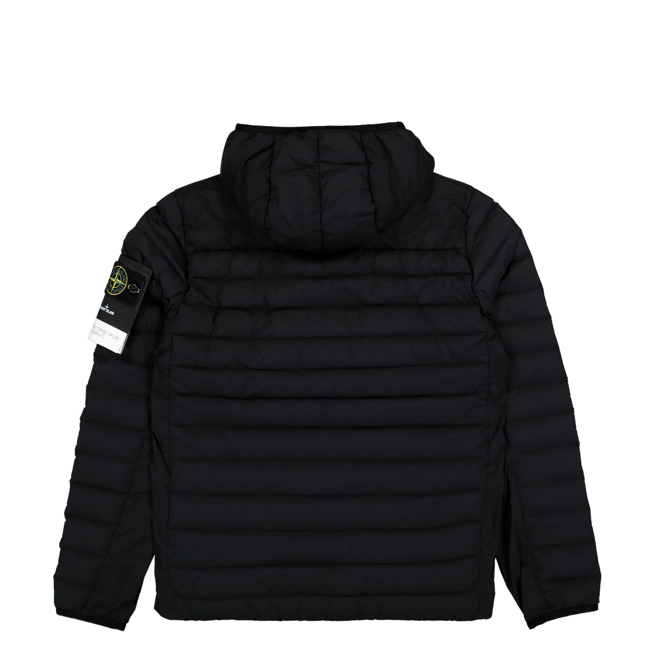 Stone Island Seamless Tunnel Hooded Down Jacket With Anti Drop Finish Black Jackets L2S154100107-S0183 V0029 Detail View 1 | GATE
