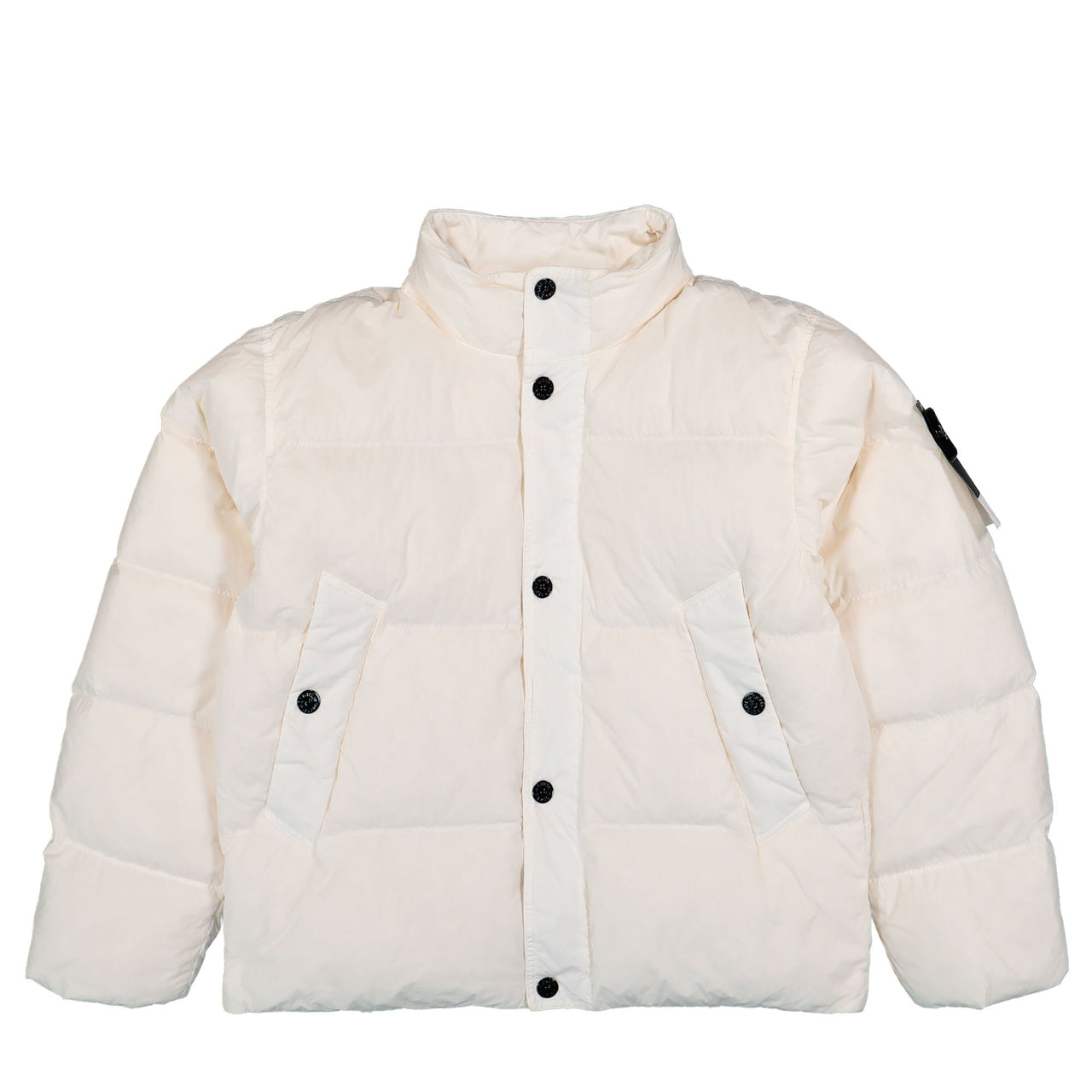 Stone Island Garment Dyed Crinkle Reps NY Down Jacket With Wind Resistance Ivory Jackets L2S154100109-S0A23 V0093 Detail View 1 | GATE