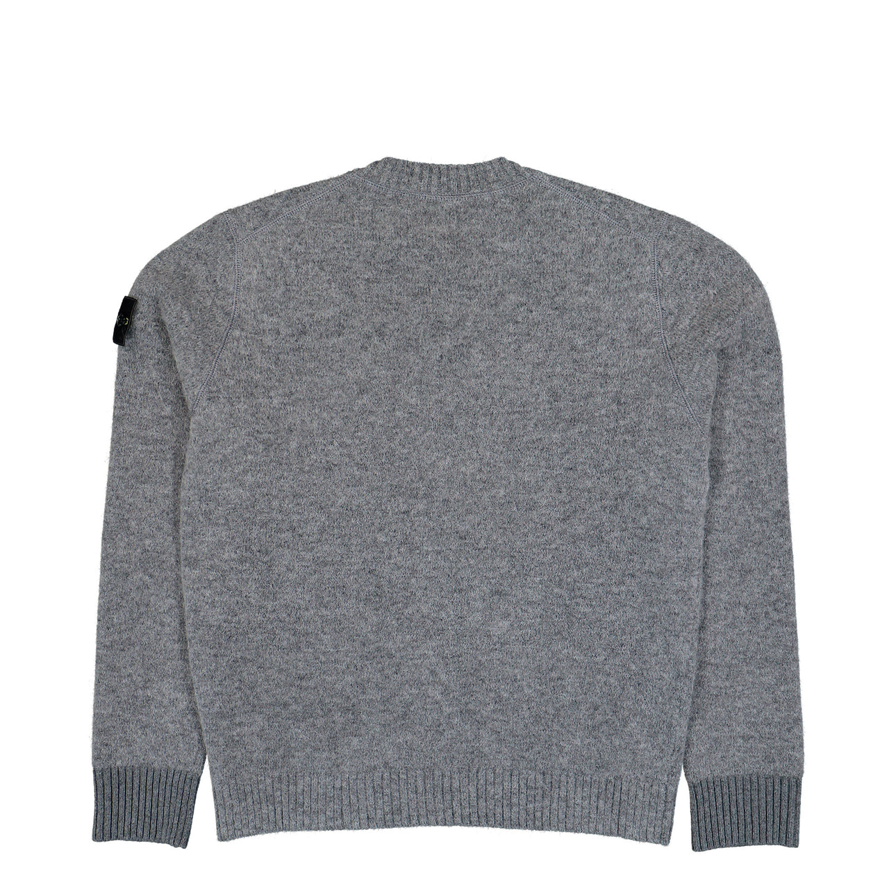 Stone Island Knitted Crewneck Wool Sweater Grey Sweatshirts L2S155100050-S0N22 V0M60 Detail View 1 | GATE