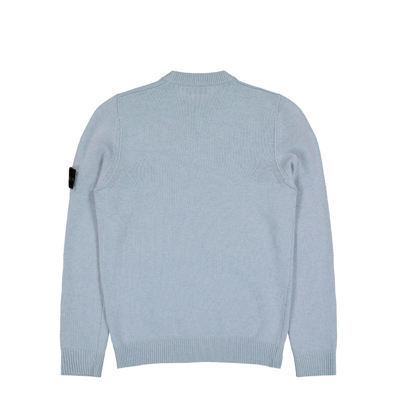 Stone Island Lambswool Crewneck Jumper W Ribbed Trims Ash Grey Sweatshirts L2S155100072-S00A3 V0049 Detail View 1 | GATE