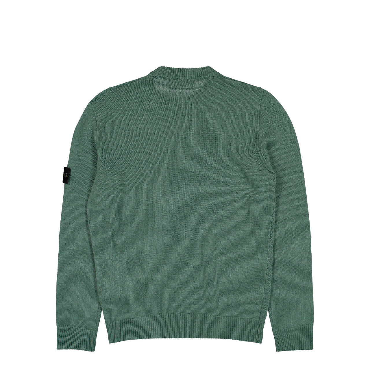 Stone Island Lambswool Crewneck Jumper W Ribbed Trims Ocean Green Sweatshirts L2S155100072-S00A3 V005T Detail View 1 | GATE
