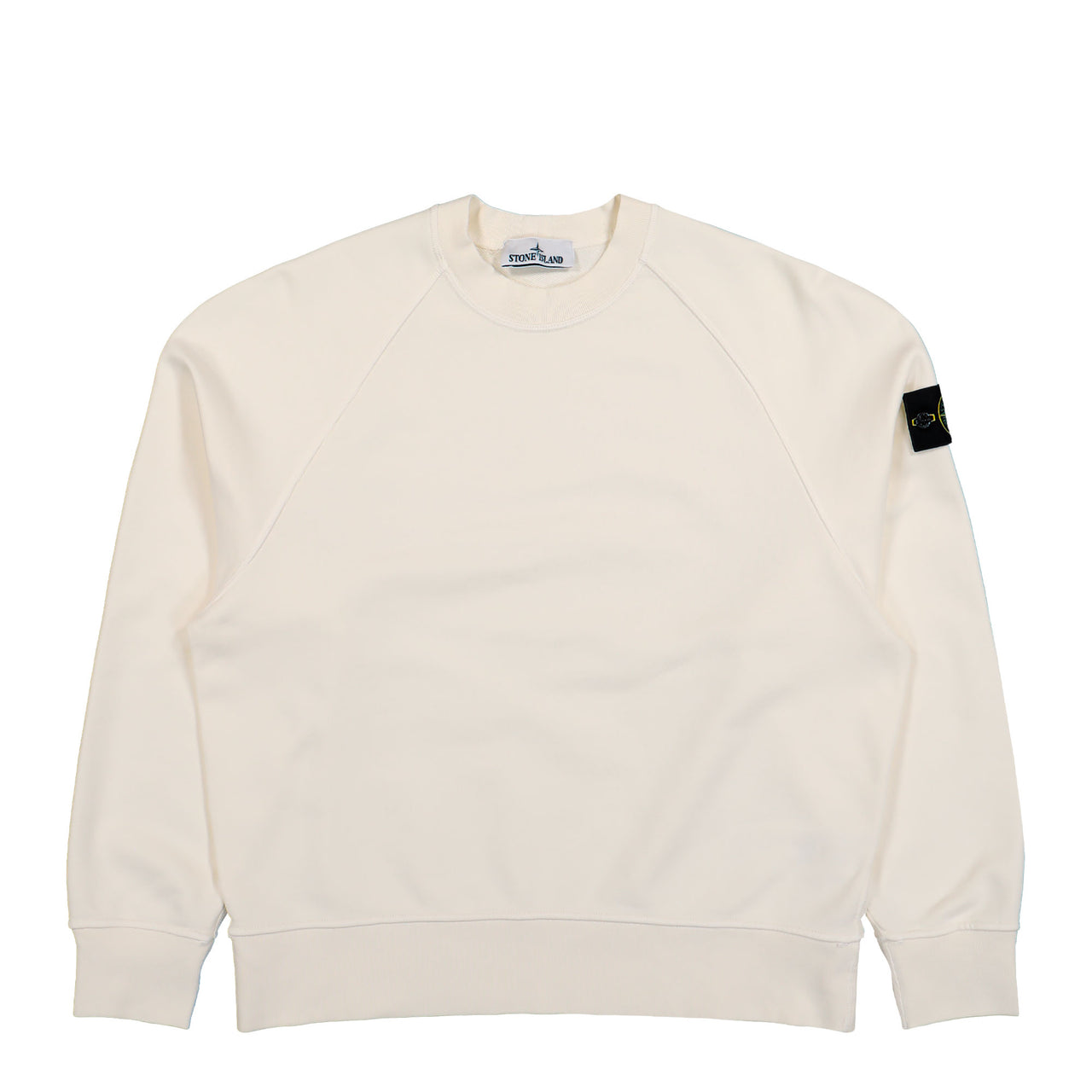 Stone Island Oversized Crewneck Sweatshirt With Raglan Sleeves Ivory Sweatshirts L2S156100008-S0051 V0093 Detail View 1 | GATE