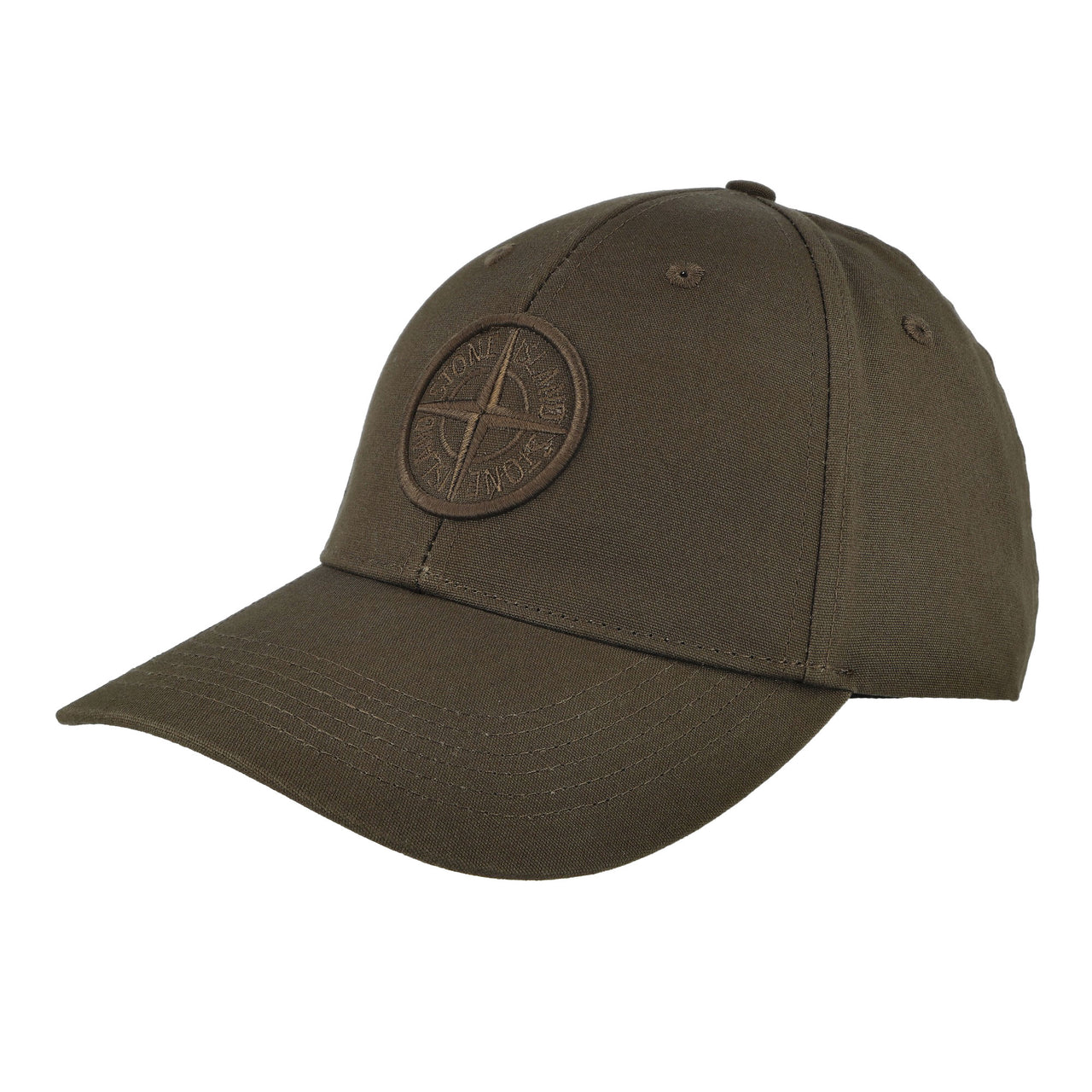Stone Island Baseball Cap With Compass Embroidery Military Green Caps L2S159100013-S0248 V0029 Detail View 1 | GATE