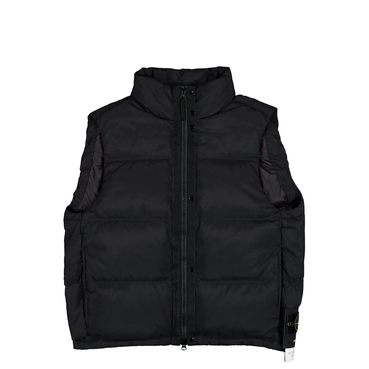 Stone Island Ripstop Cordura® Lightweight Down Vest W Zip Pockets Black Vests L2S15G100004-S0483 V0029 Detail View 1 | GATE