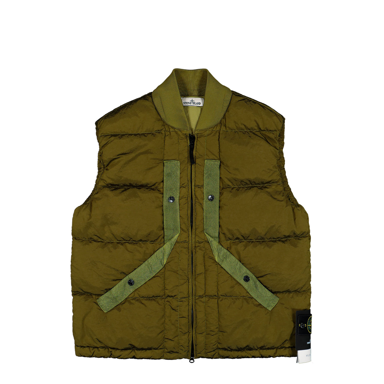 Stone Island Nylon Metal Vest W Anti Drop Finish Cactus Vests L2S15G100008-S0019 V005R Detail View 1 | GATE