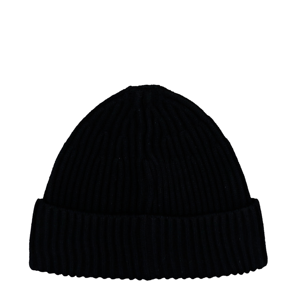 Stone Island Ribbed Knit Beanie With Compass Logo Patch Black Beanies L2S15N100002-S00C3 V0029 Detail View 1 | GATE