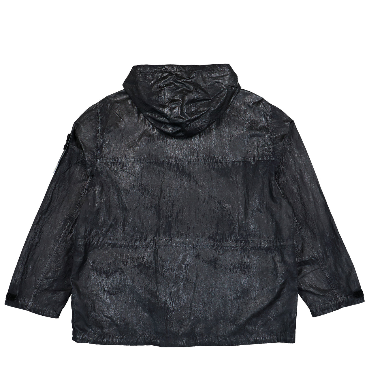 Stone Island Slick Nylon Tela-TC Hooded Jacket With Multiple Pockets Black Jackets L2S15Q100027-S0459 V0029 Detail View 1 | GATE