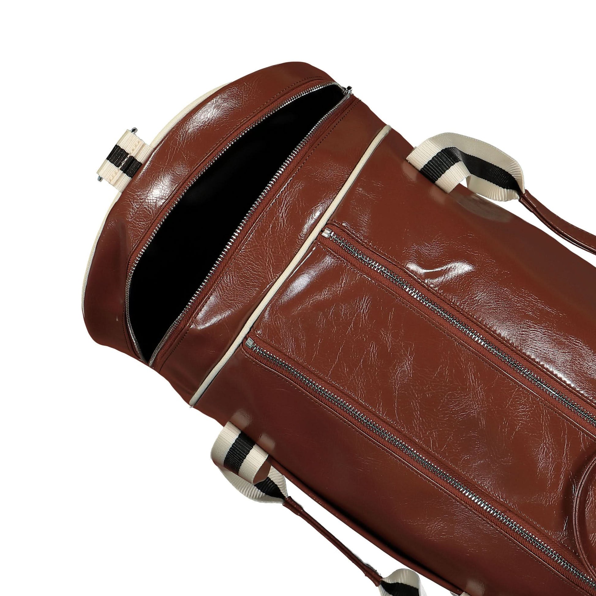Fred Perry Classic Barrel Bag Brown Detail view 5 | Gate