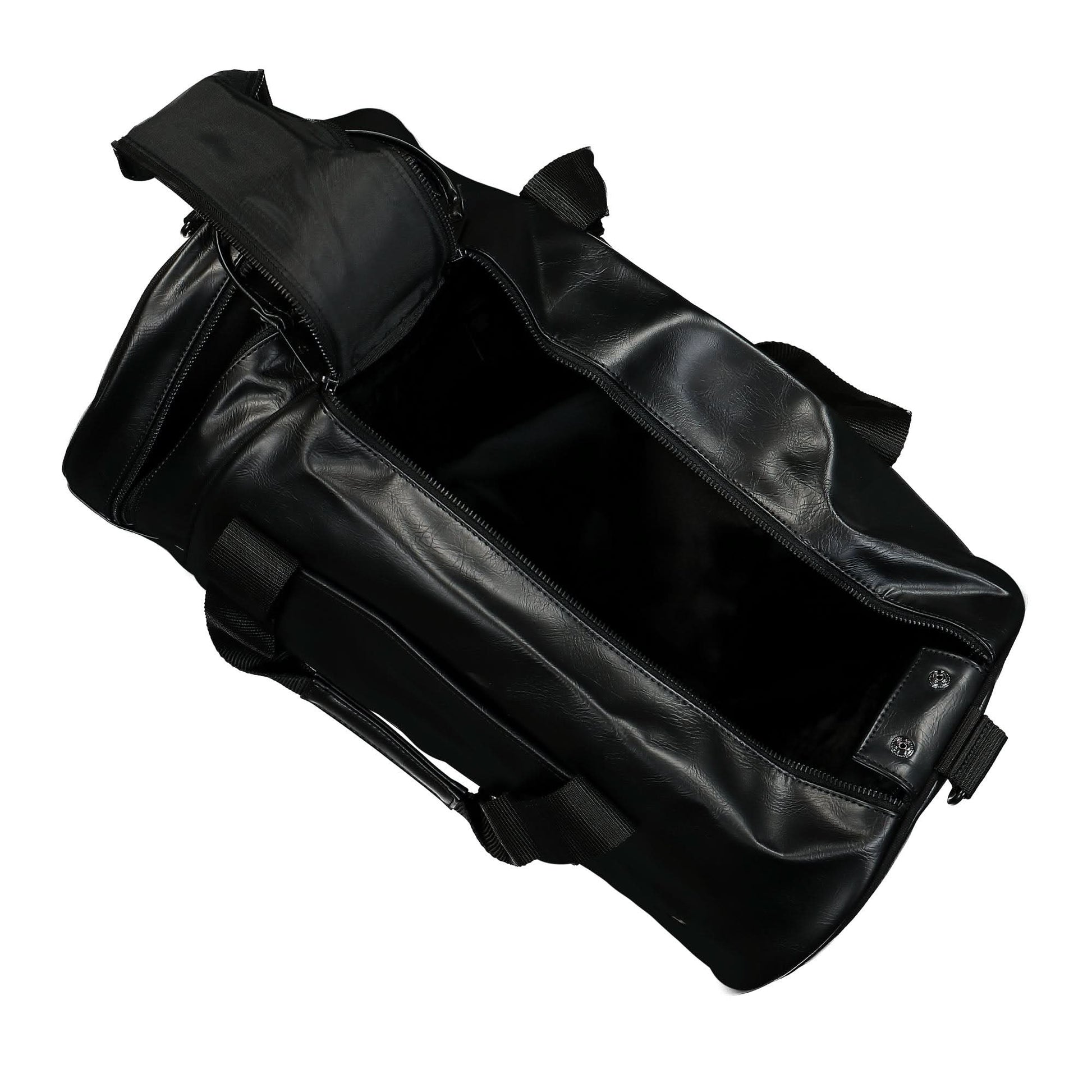 Fred Perry Tonal PU Barrel Bag Black Detail view 5 | Gate