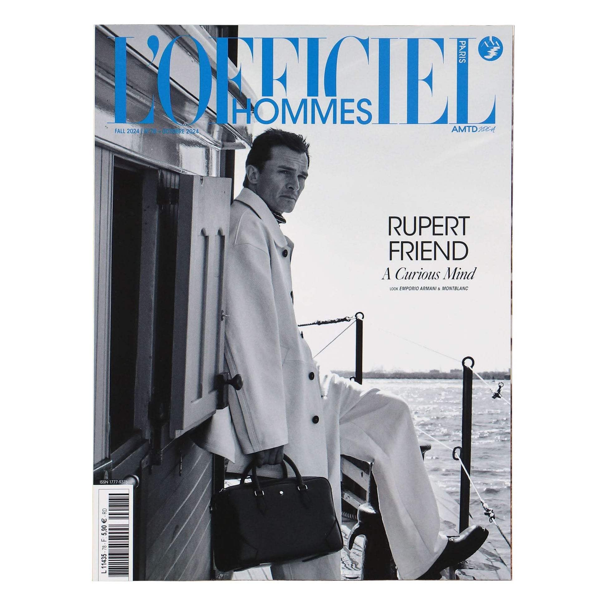L’Officiel Hommes Numéro 78 - Rupert Friend Cover Multicolor Detail view 1 | Gate