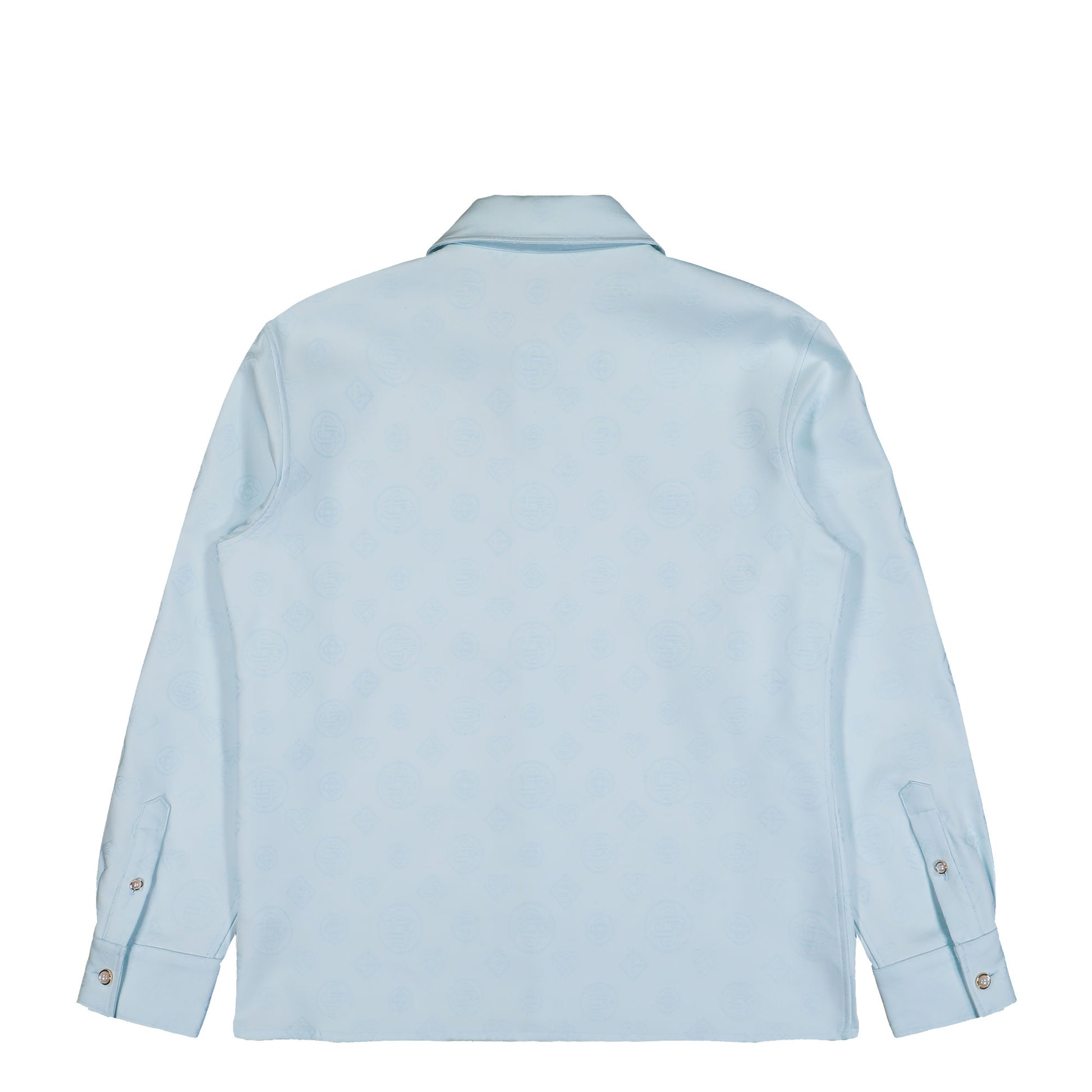 Casablanca Monogram Shirt Pale Blue Shirts M-AW25-JK-419-01 Detail View 2 | GATE