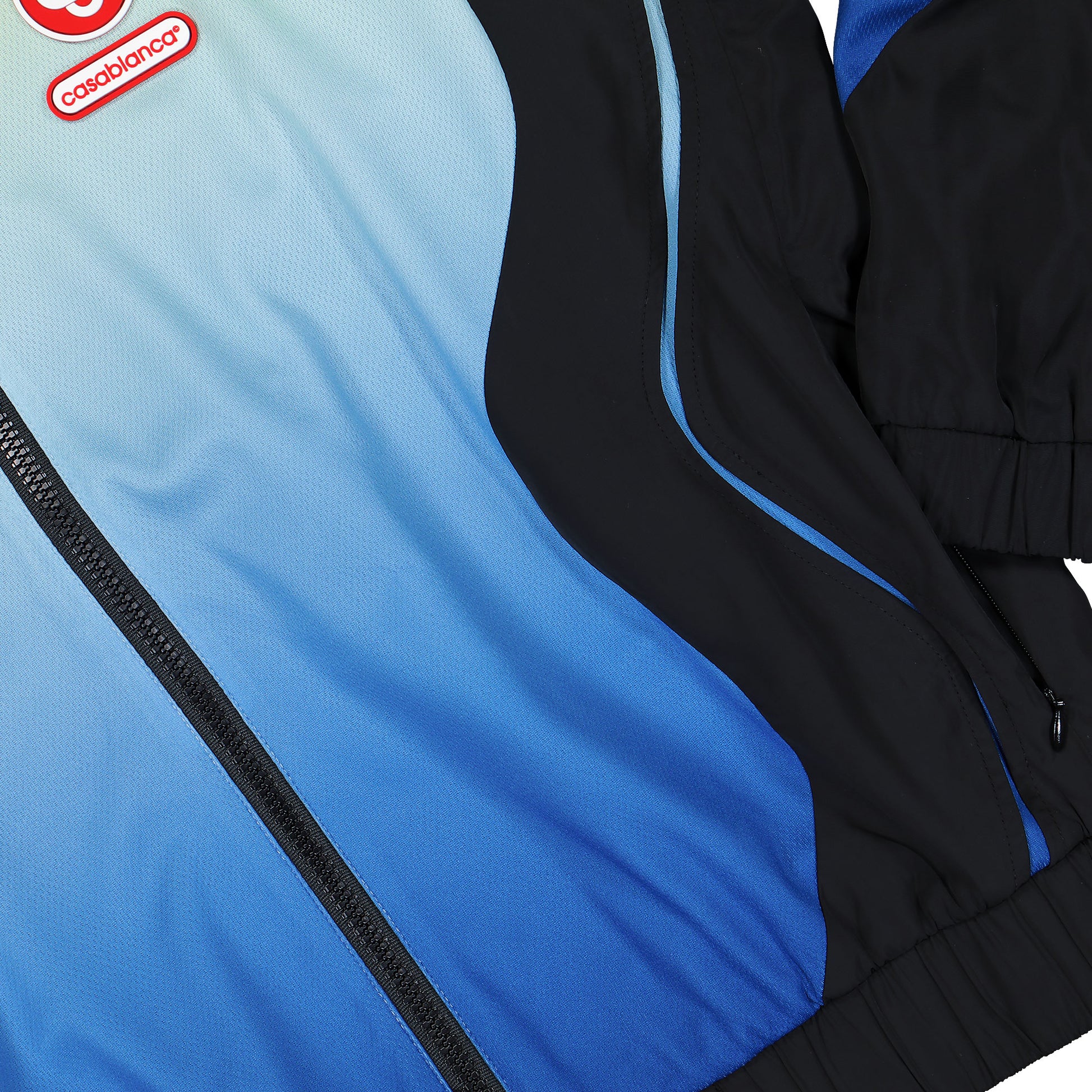 Casablanca Gradient Windbreaker Jacket Black Gradient Tracksuit Tops M-AW25-JK-450-01 Detail View 4 | GATE
