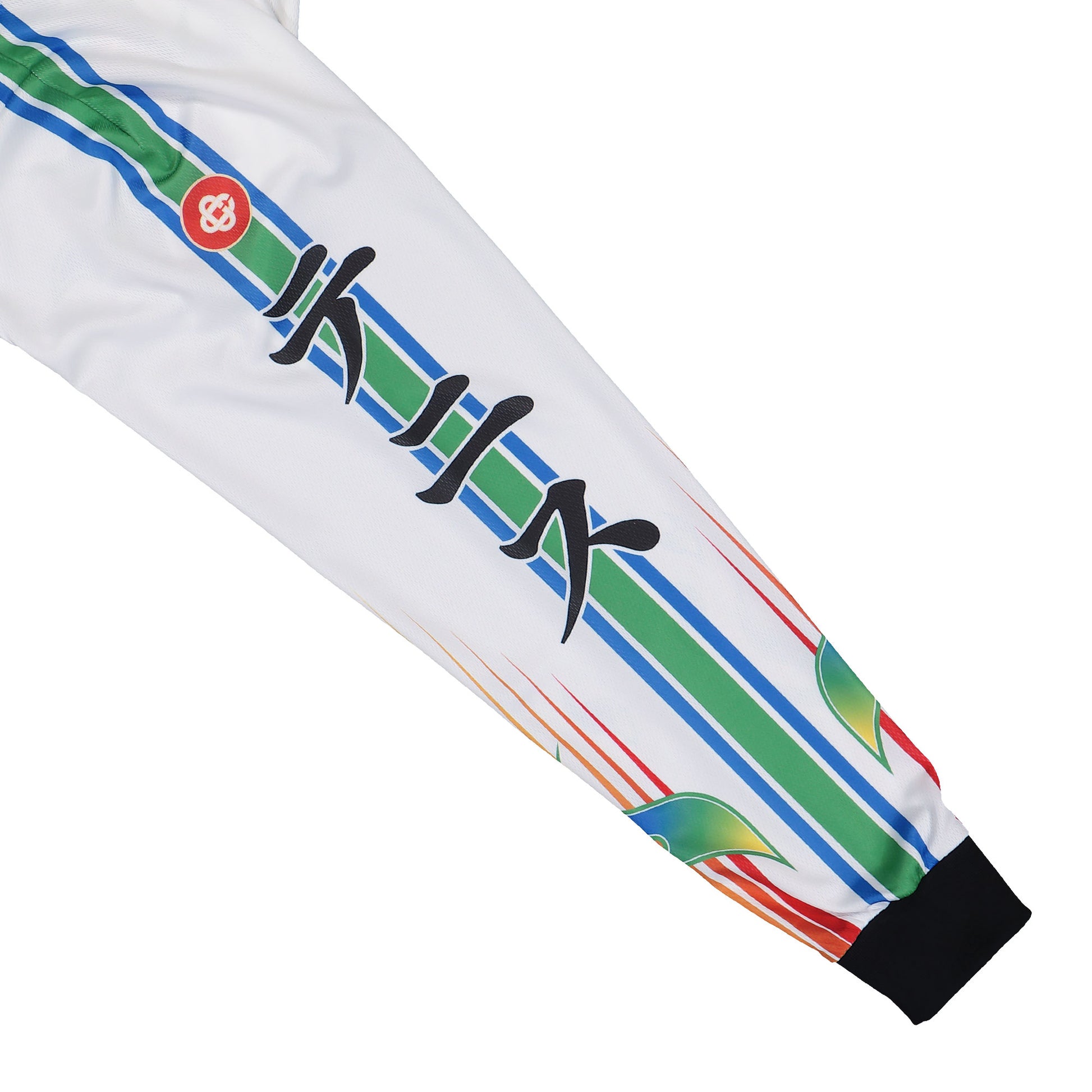 Casablanca Long Sleeve Football Tee Flame Laurel Longsleeves M-AW25-JTP-248-01 Detail View 4 | GATE