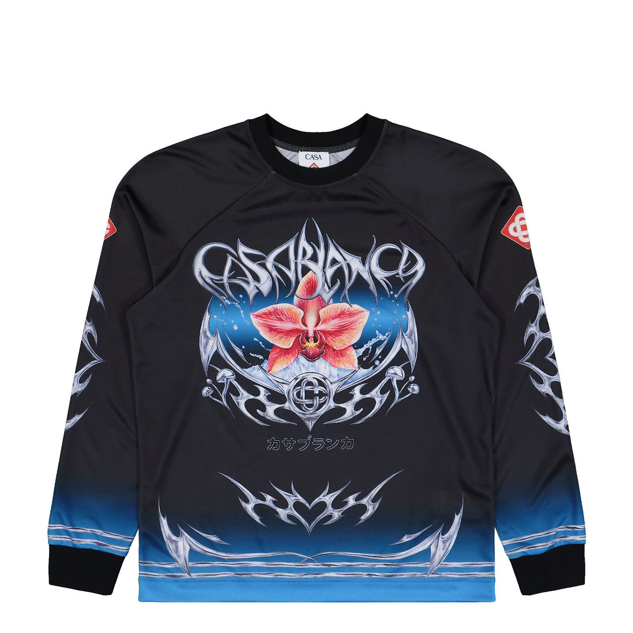 Casablanca Long Sleeve Football Tee Blade Longsleeves M-AW25-JTP-248-02 Detail View 1 | GATE