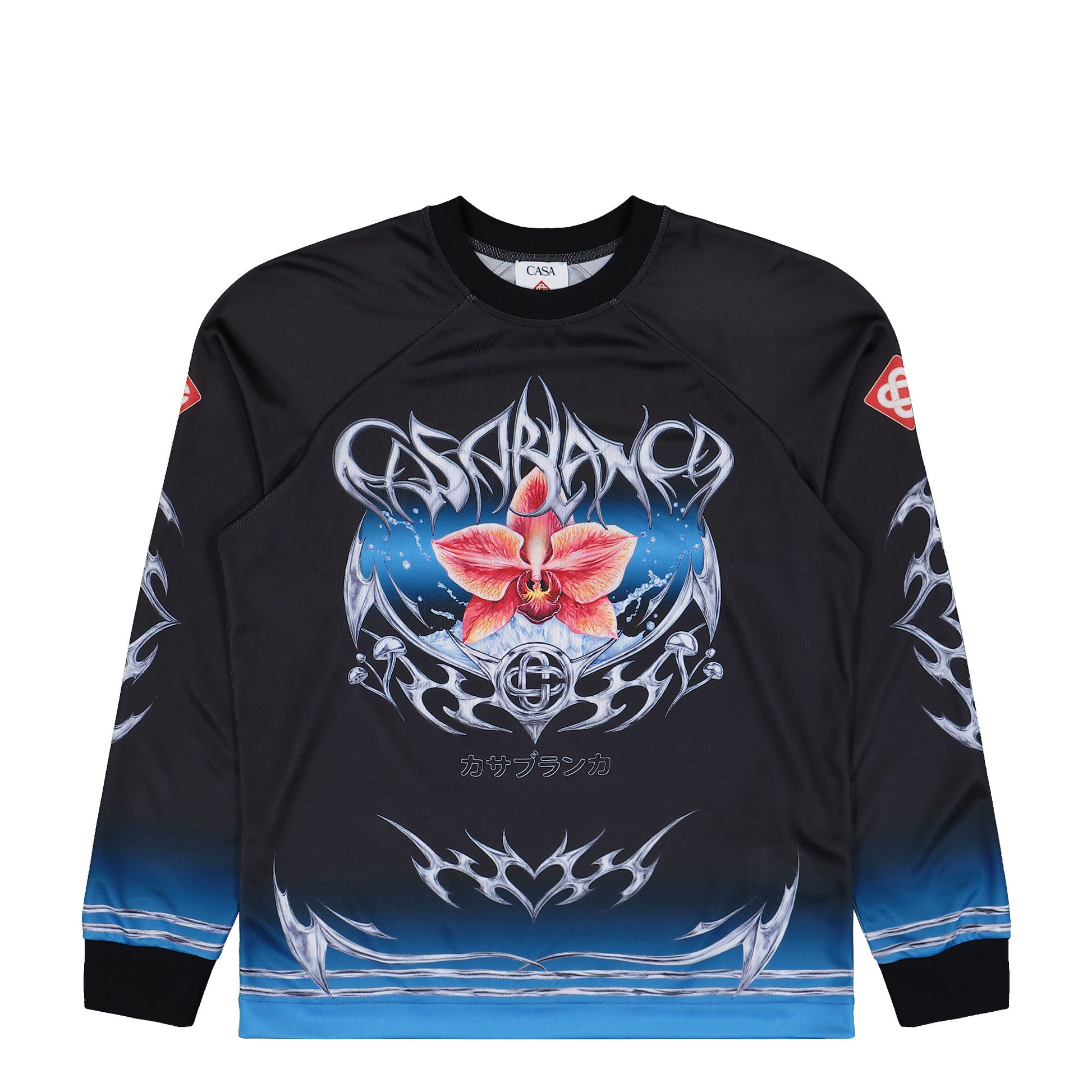 Casablanca Long Sleeve Football Tee Blade Longsleeves M-AW25-JTP-248-02 Detail View 1 | GATE