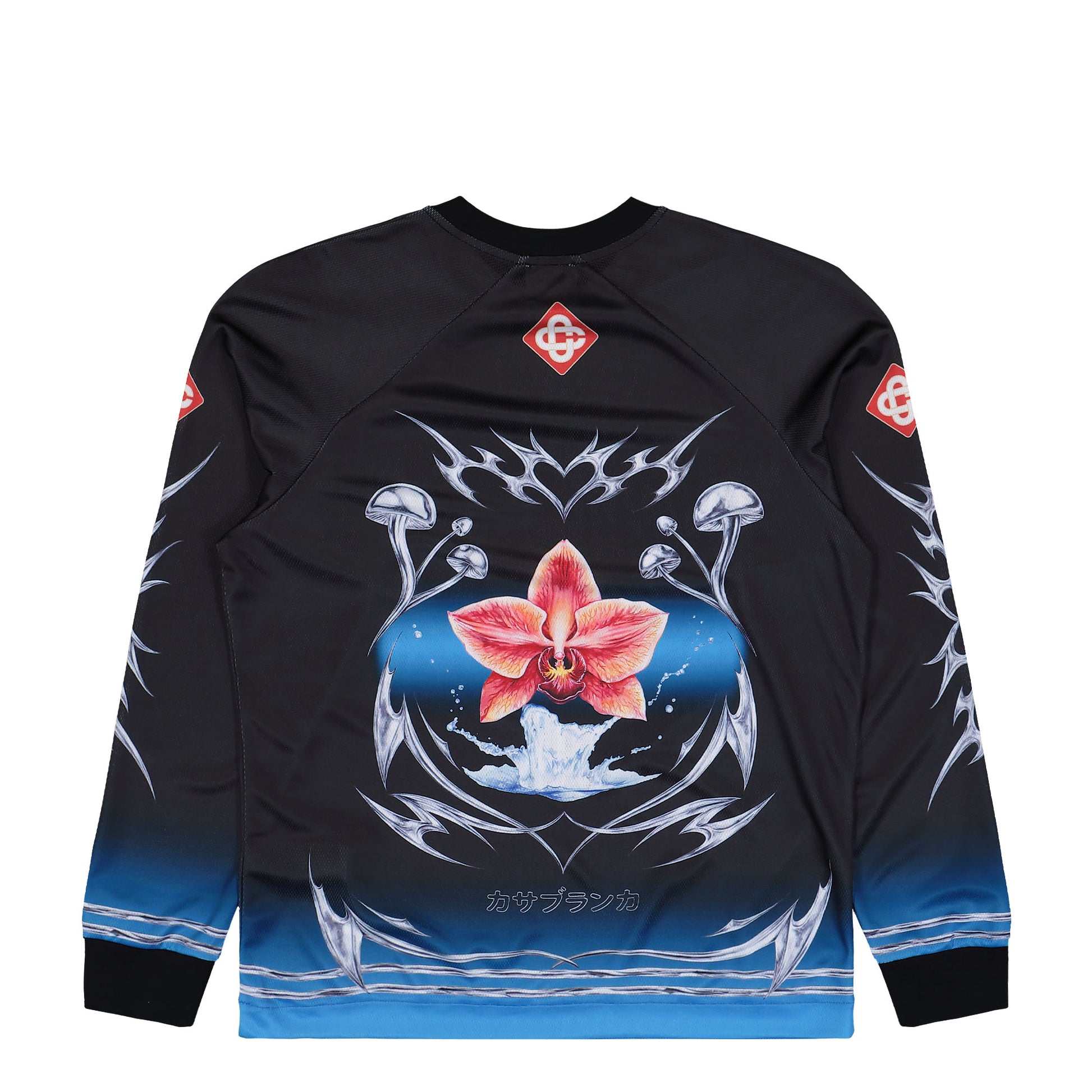 Casablanca Long Sleeve Football Tee Blade Longsleeves M-AW25-JTP-248-02 Detail View 2 | GATE