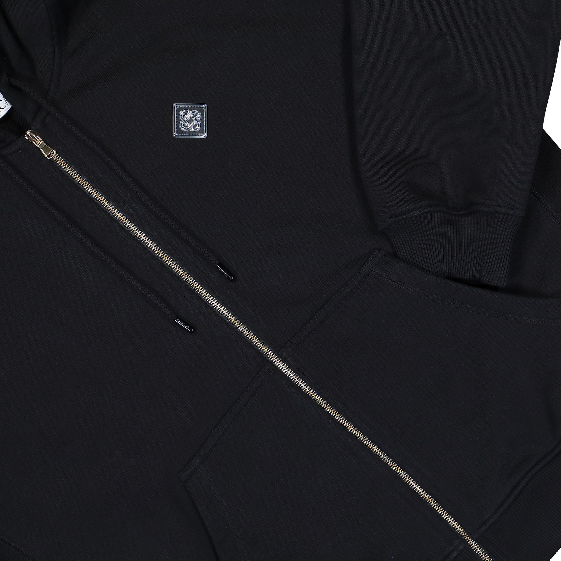 Casablanca Casa Chrome Full Zip Hoodie Casa Chrome Hoodies M-AW25-JTP-408-02 Detail View 4 | GATE