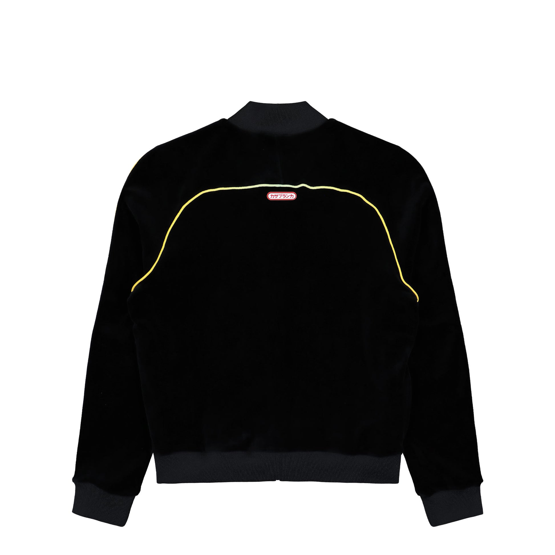 Casablanca Velour Track Jacket Black Tracksuit Tops M-AW25-JTP-421-01 Detail View 2 | GATE